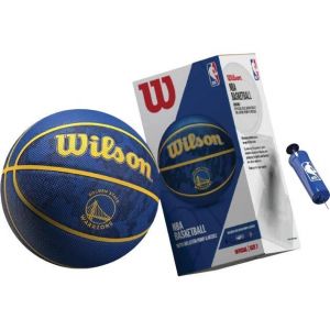 М'яч баскетбольний в подарунковій коробці + насос  Wilson NBA TEAM TIEDYE BSKT GS WARRIORS size 7